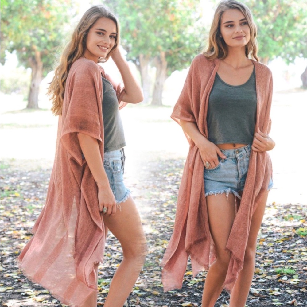 Last 1 New Bohemian Woven Long Line Tribal Kimono Cardigan Wrap - Picture 3 of 5